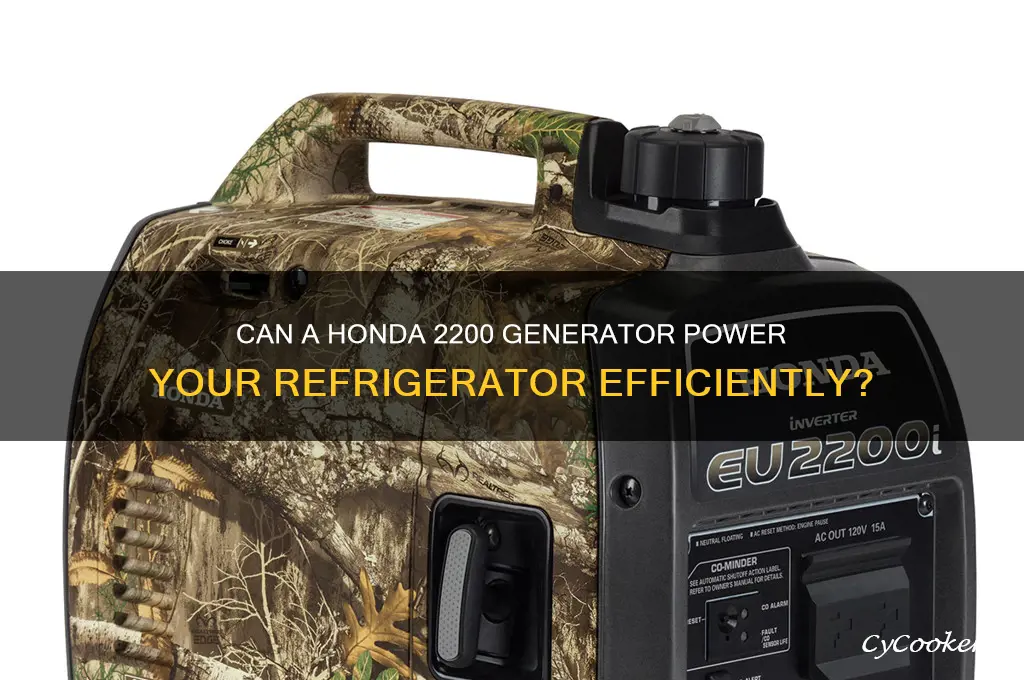 will a honda 2200 run a refrigerator