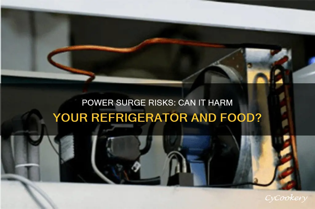 will a power surge damage my refrigerator