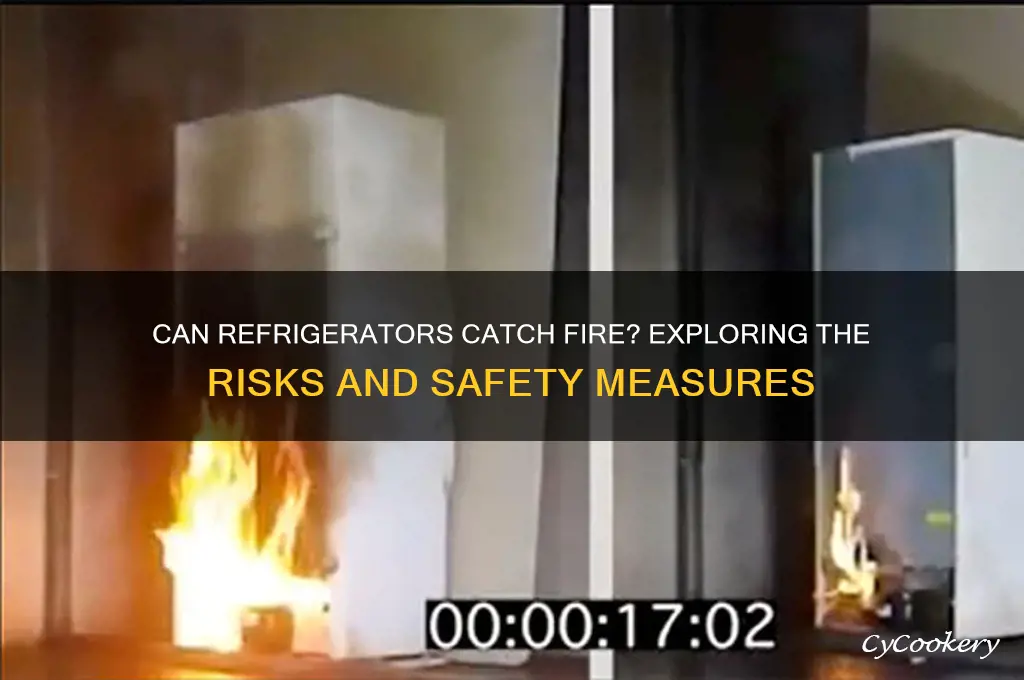 will a refrigerator burn in a fire