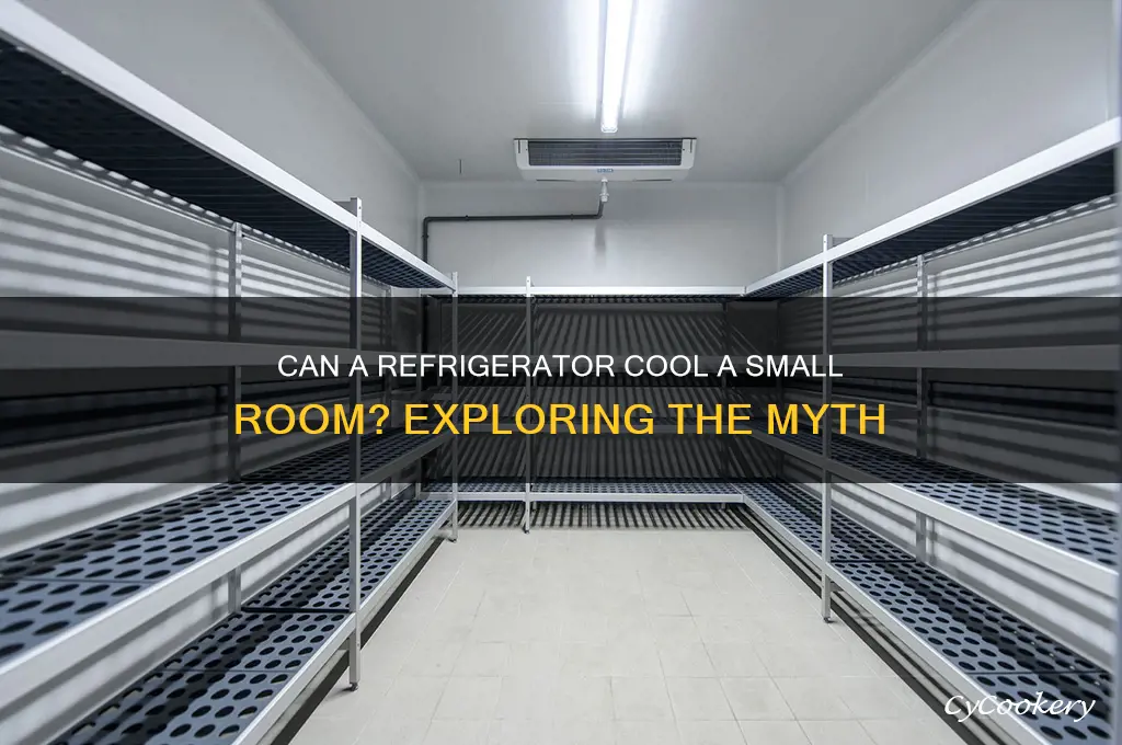 will a refrigerator cool a small room