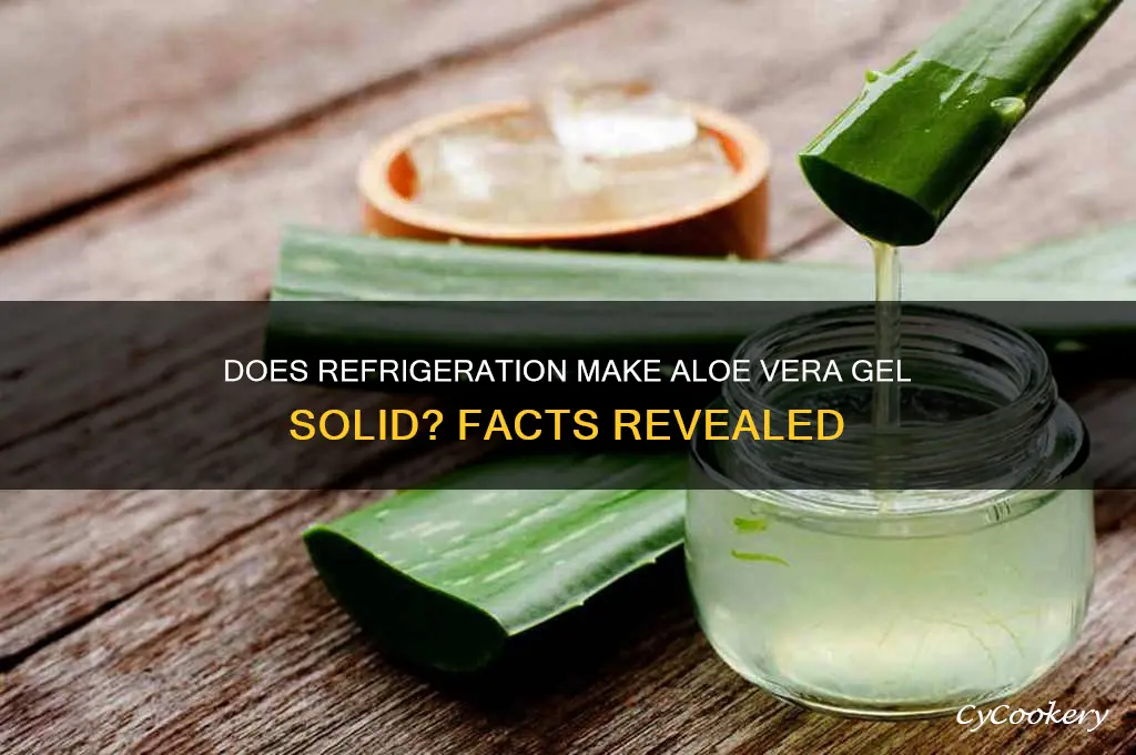 will aloe vera turn solid if refrigerated