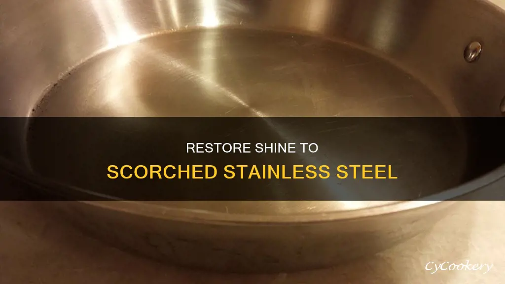 will anything bring back shine to burned stainless steel pan