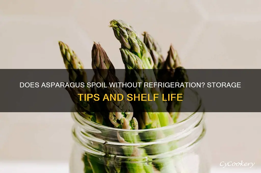 will asparagus go bad if not refrigerated