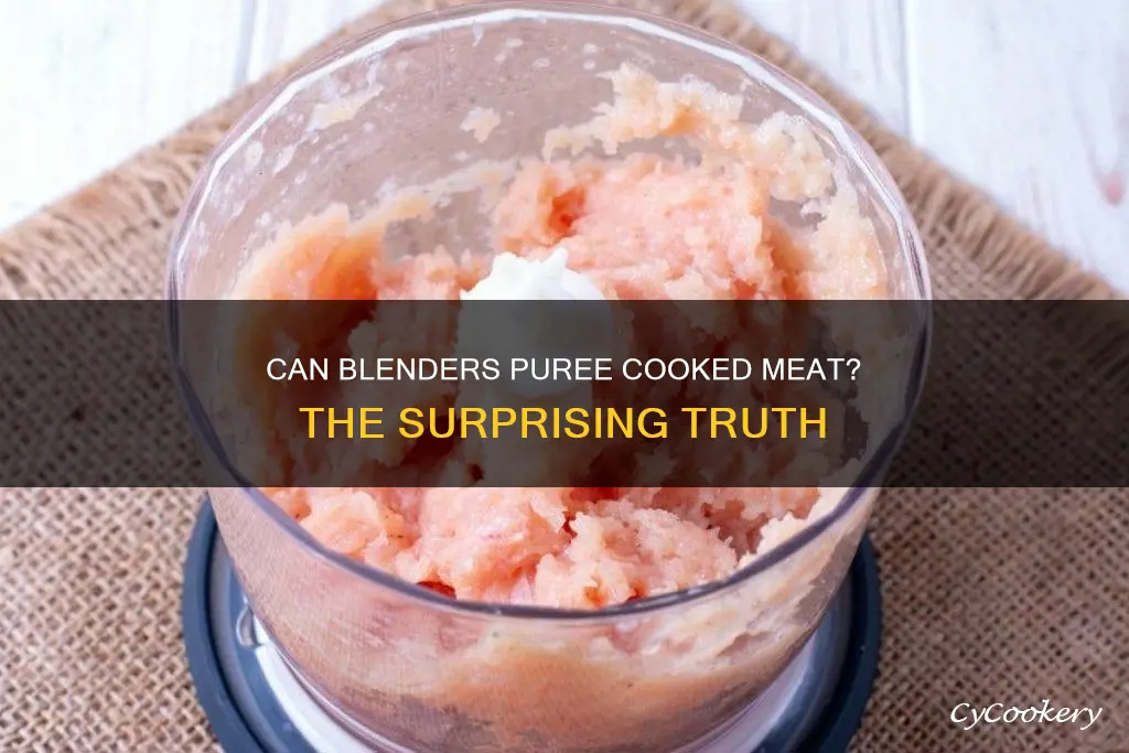 will blender puree cooked meat