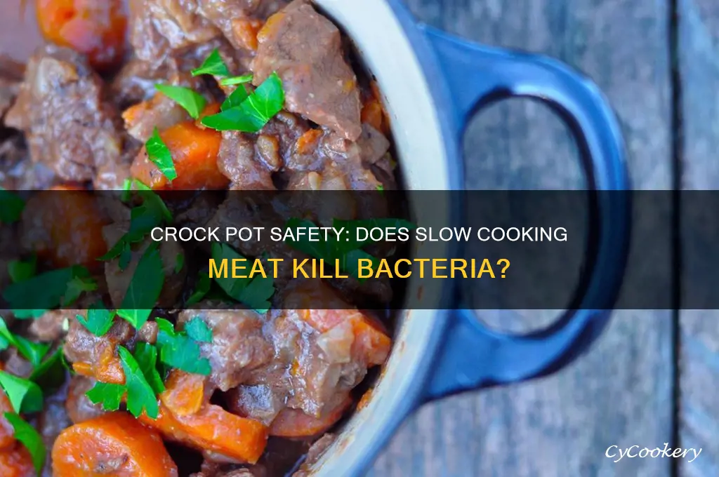 will cooking meat in the crock pot cause bacteria