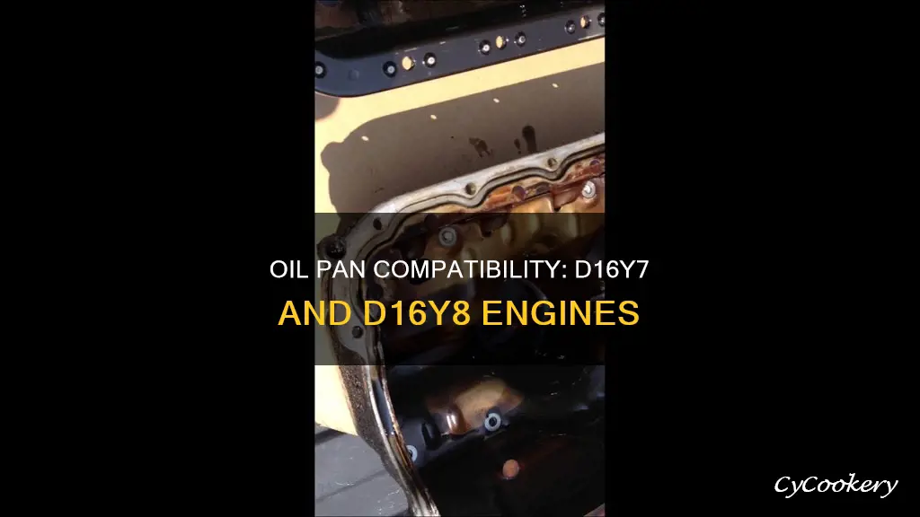 will d16y7 oil pan fit d16y8