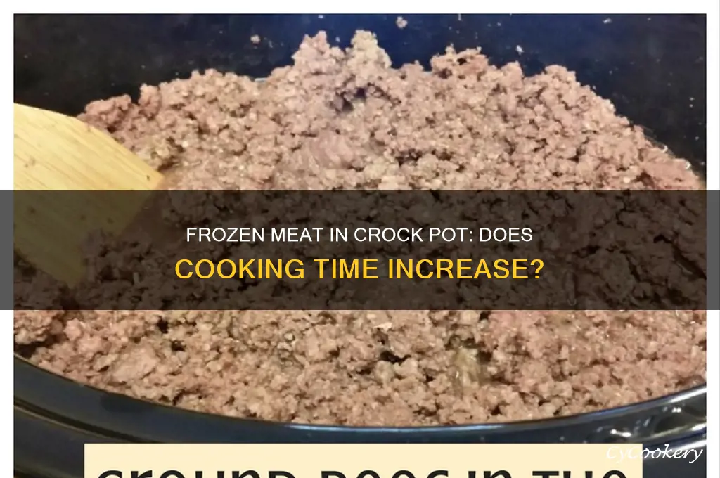 will frozen meat need additional cook time in crock pot