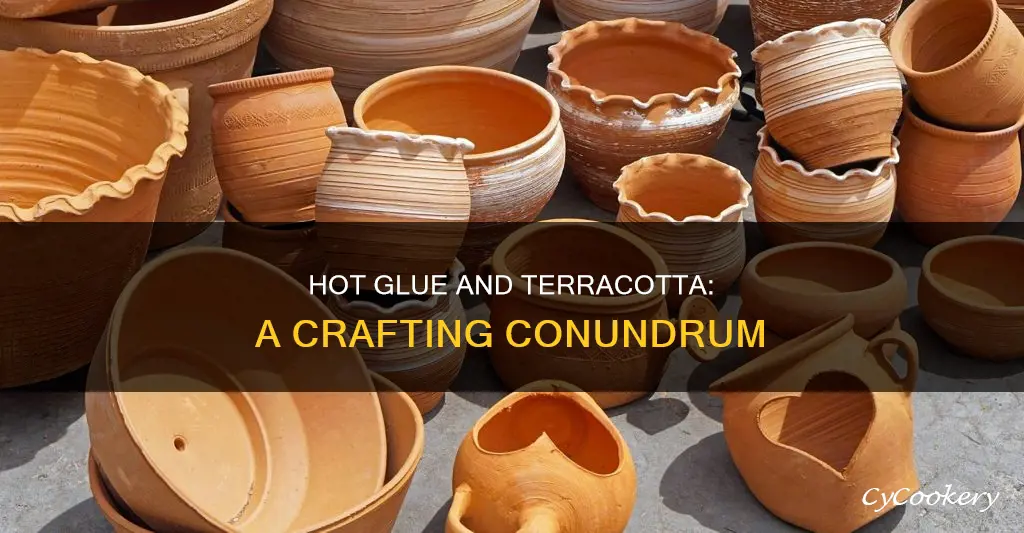 will hot glue work on terracotta pots