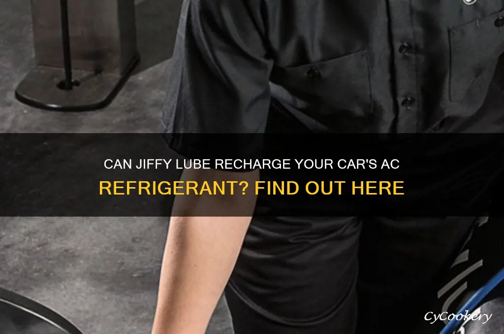 will jiffy lube put refrigerant in car