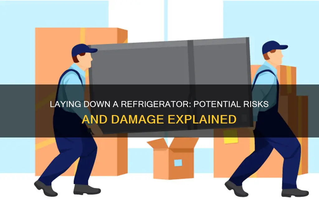 will laying a refrigerator down damage it