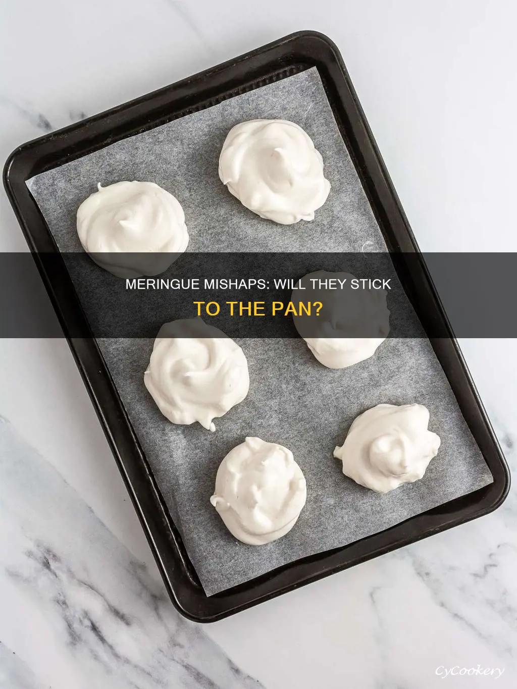 will meringues stick to a pan