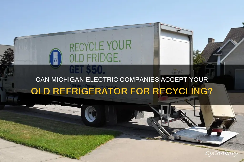 will michigan electric company take my refrigerator