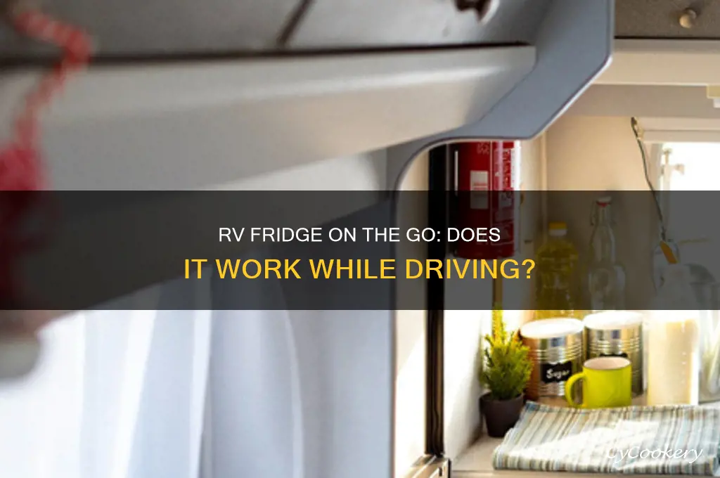 will my rv refrigerator work while driving