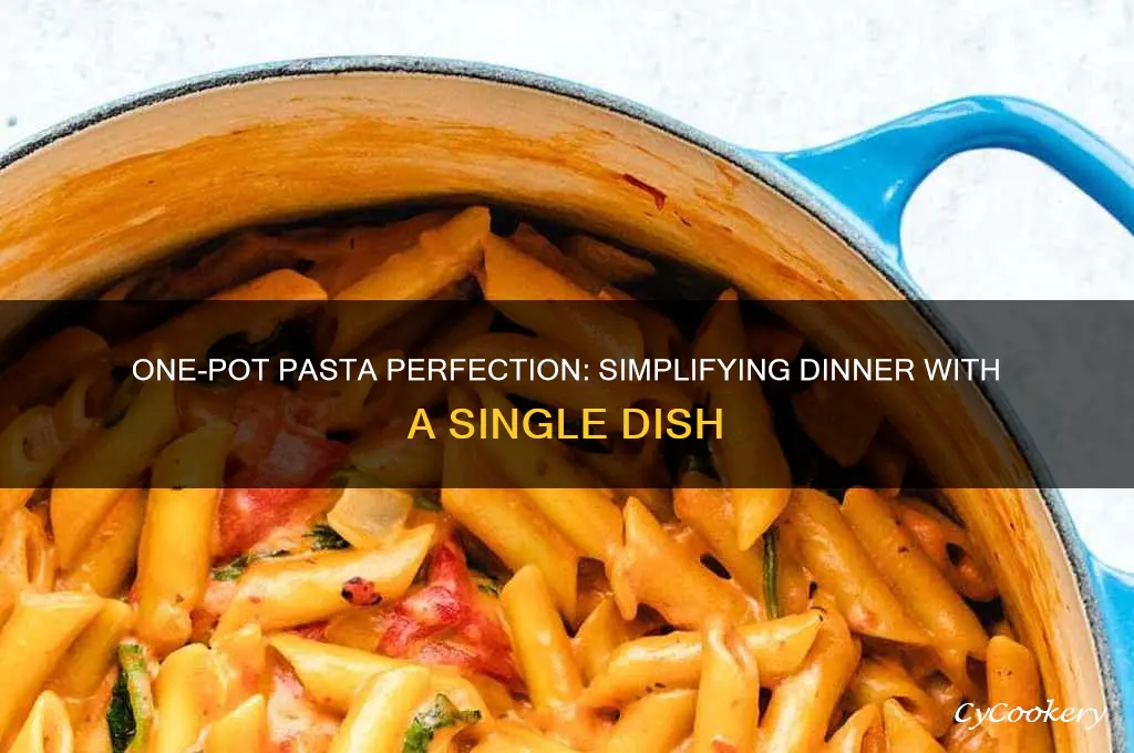 will pasta cook in one pot dish