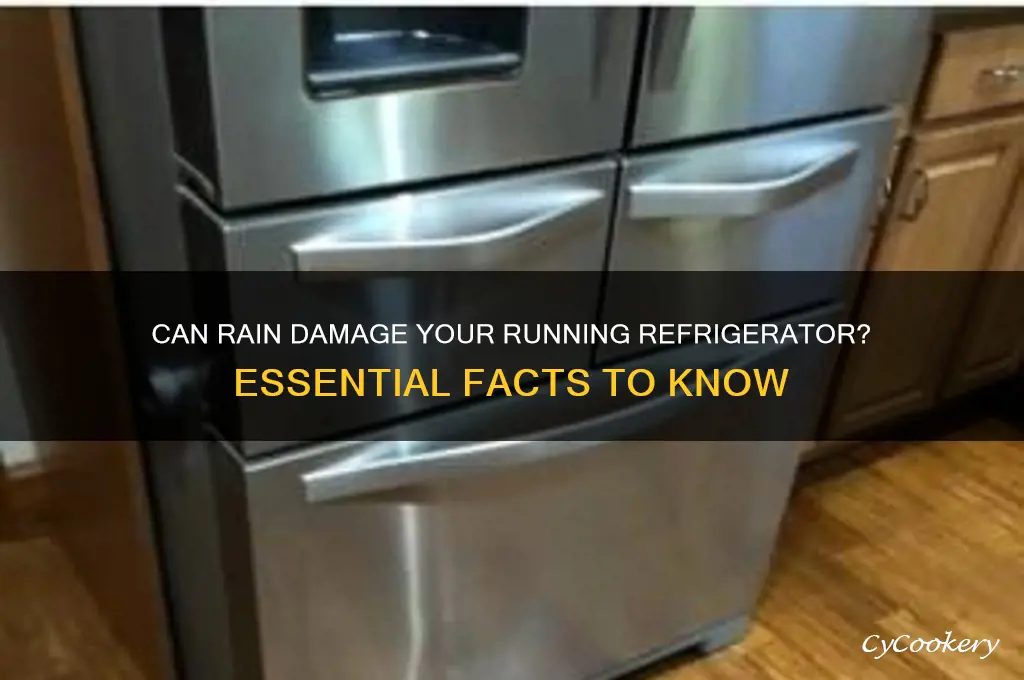 will rain hurt a refrigerator while running