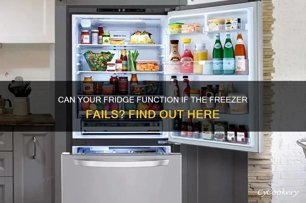 will refrigerator work if freezer stops working