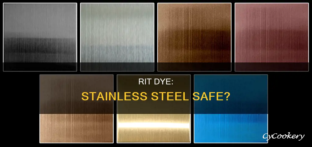 will rit dye stain my stainless steel pan