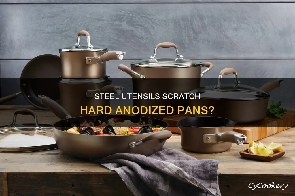 will stainless steel utensils scratch hard anodized pans