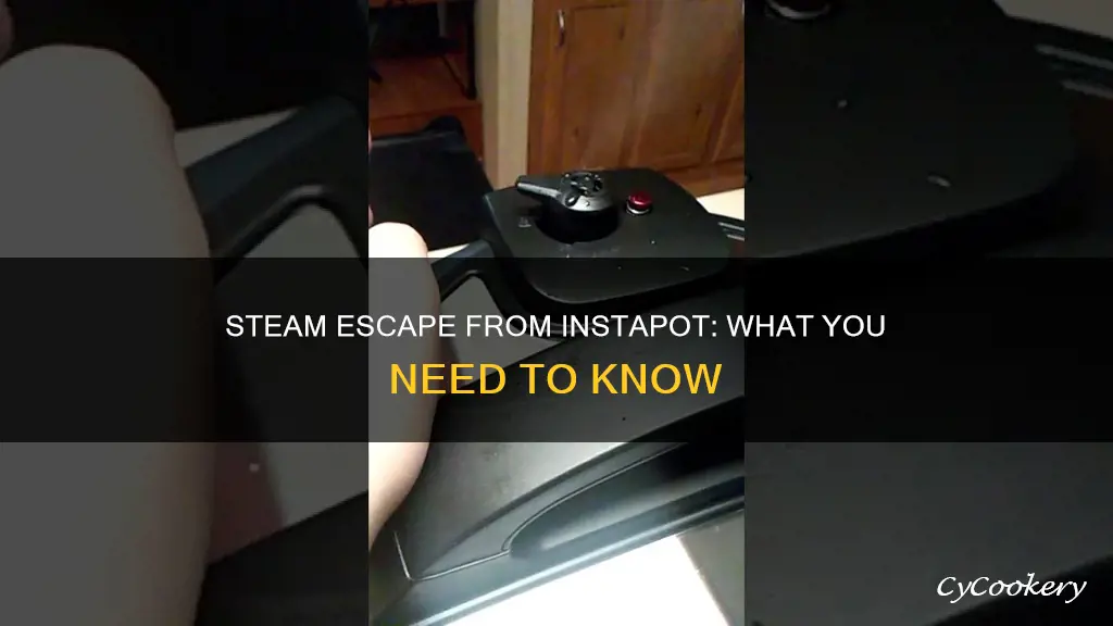 will steam escape instapot while cooking