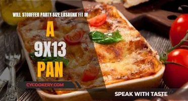 Stouffer's Party Lasagna: 9x13 Pan Fit?