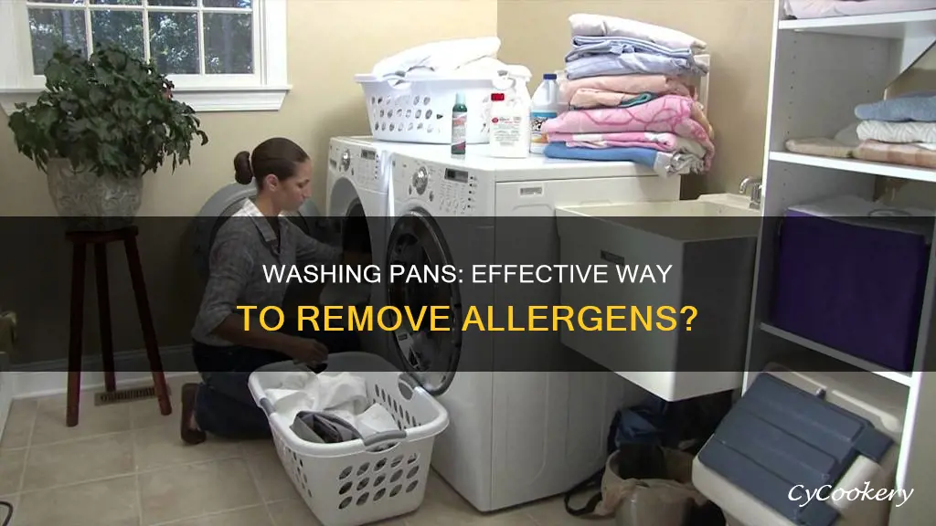 will washing pan remove allergens