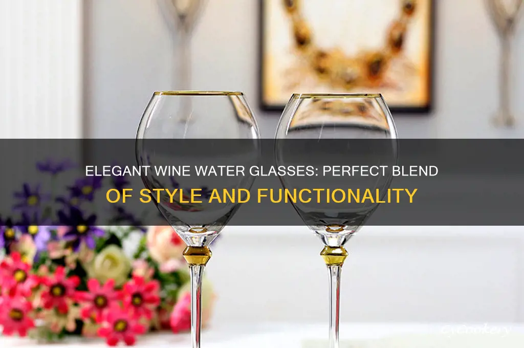 wine water glasses
