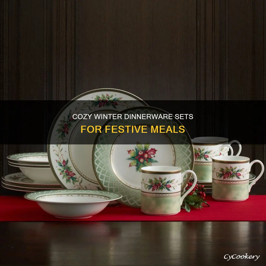 winter dinnerware set