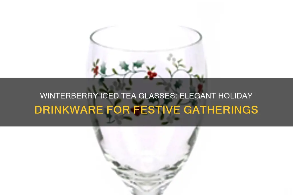 winterberry iced tea glasses