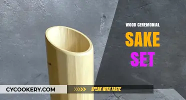 Elegant Wood Ceremonial Sake Set: Tradition Meets Modern Craftsmanship