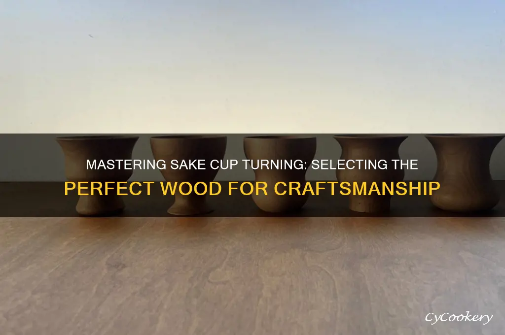 wood for turning sake cups