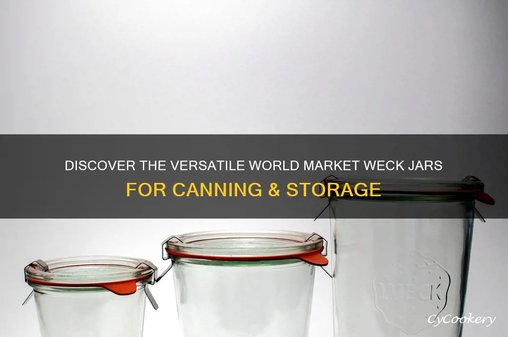 world market weck jars