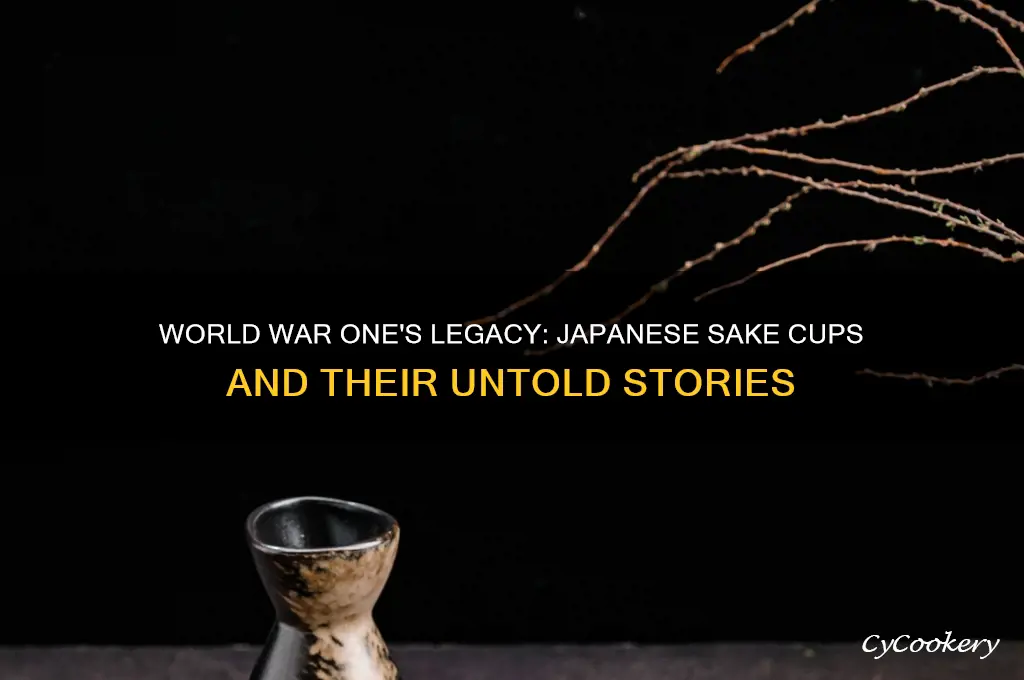 world war one japanese sake cup