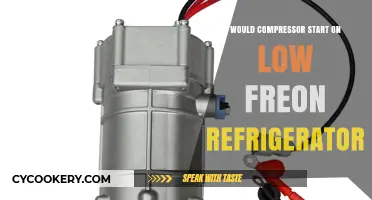Can a Refrigerator Compressor Start with Low Freon Levels?
