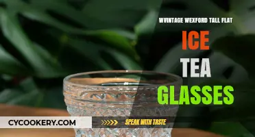 Vintage Wexford Tall Flat Ice Tea Glasses: Timeless Elegance for Refreshing Sips