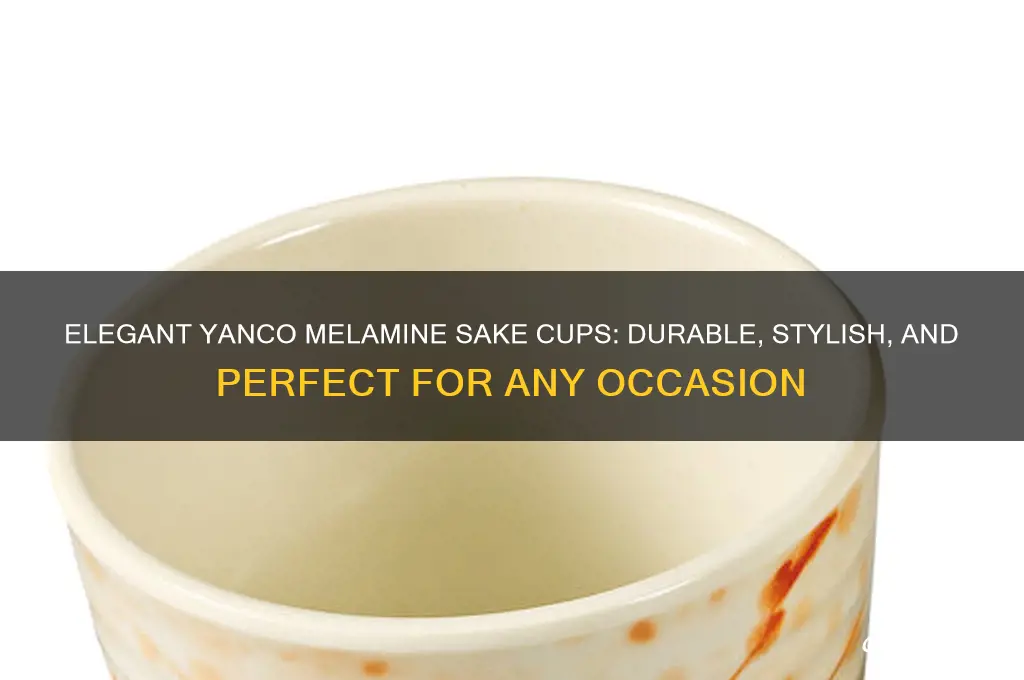 yanco melamine sake cups