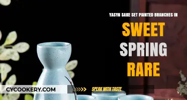 Elegant Yasyn Sake Set: Painted Branches in Sweet Spring Rarity