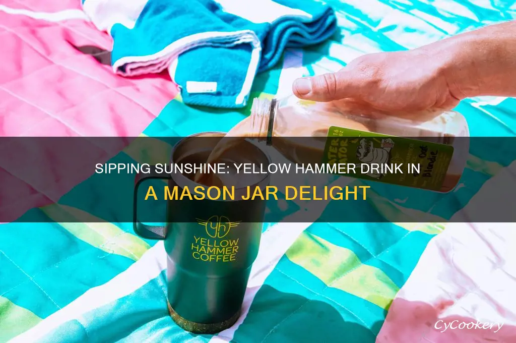 yellow hammer drink mason jar