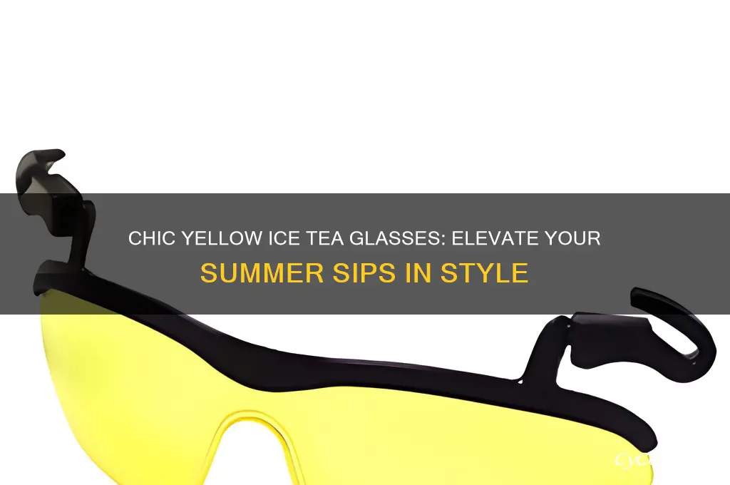yellow ice tea glasses