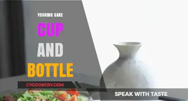 Elegant Yoshino Sake Cup and Bottle: A Perfect Pair for Traditional Japanese Dining