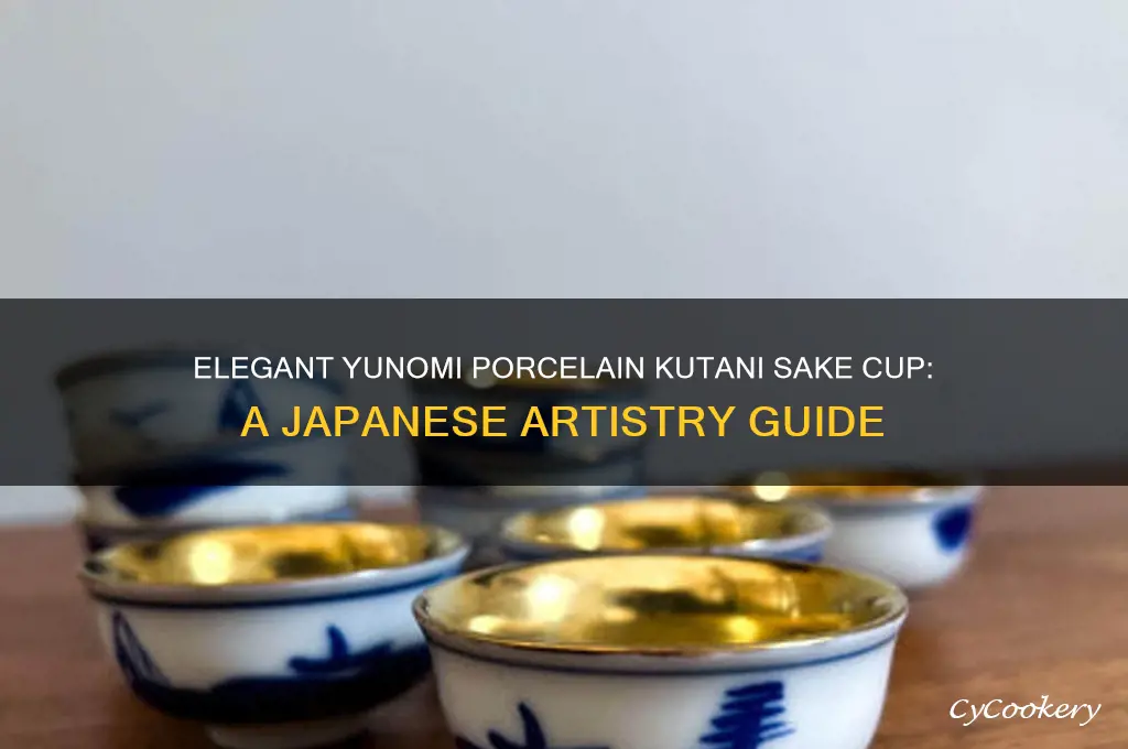yunomi porcelain kutani sake cup
