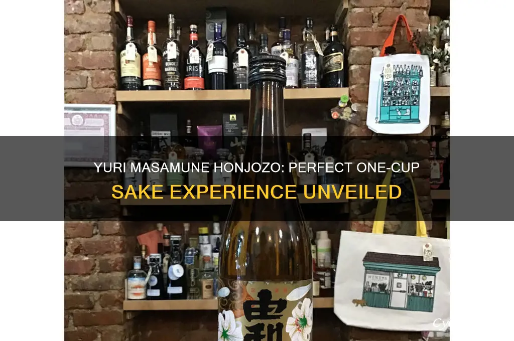 yuri masamune honjozo one cup sake